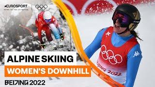 Corinne Suter Beats Sofia Goggia To Women's Downhill Olympic Gold | 2022 Winter Olympics