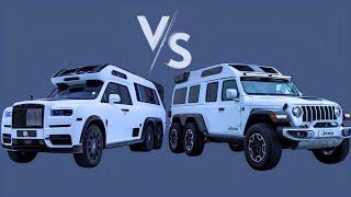 The Encounter of POWER and LUXURY | 2025 Jeep Campervan VS 2025 Rolls Royce Campervan