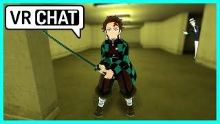 Tanjiro gets LOST in the BACKROOMS! (Demon Slayer VR)