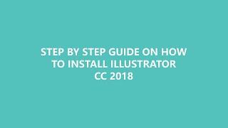 How to install Adobe Illustrator CC 2018