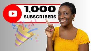 How To Get Your FIRST 1000 Subscribers in 2024! *from a Small YouTuber*