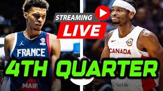 CANADA VS FRANCE LIVE NOW | WEMBY VS SHAI DUEL