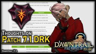 Current impression on Patch 7.1 Dark Knight in Final Fantasy XIV