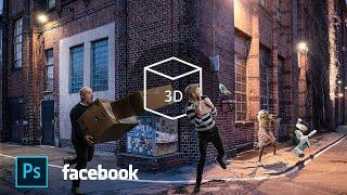 Create Facebook 3D Photo From ANY photo in Photoshop! - Easy!