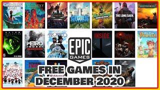 FREE GAMES from Epic Store IN DECEMBER 2020