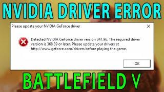 How To Fix Battlefield 5 Nvidia Driver Error | Unsupported GPU