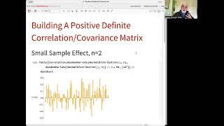 MINI LECTURE 18: How to build a positive definite correlation matrix for Monte Carlo simulations