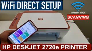 HP DeskJet 2720e WiFi Direct Setup, Wireless Scanning Review Android Phone.