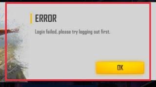 Free Fire Fix Error Login failed.please try logging out first Problem Solve