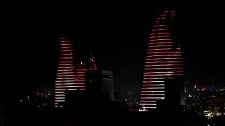 Flame towers in Baku