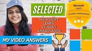 Microsoft Learn Student Ambassador Program Video [Selected] ( MLSA )
