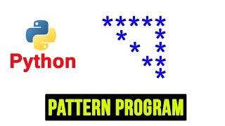 Python Pattern Programs - Printing Stars in Hollow Right Triangle Shape