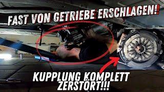 E46 KUPPLUNG ZERSTÖRT und SELBST GETAUSCHT! FAST von GETRIEBE ERSCHLAGEN!!!