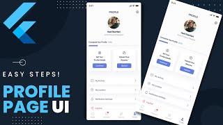 Master Flutter UI | Build a Profile Page from Scratch