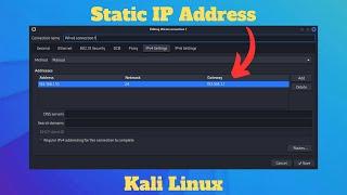 How to set Static IP Address on Kali Linux