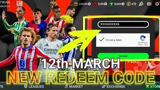 NEW REDEEM CODE [12th MARCH] |FC MOBILE REDEEM CODE TODAY | FC MOBILE LALIGA | FC MOBILE