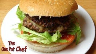 Cheese Stuffed Burgers | One Pot Chef