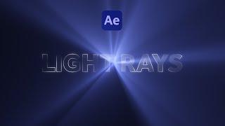Unique Light Rays in After Effects | Tutorial