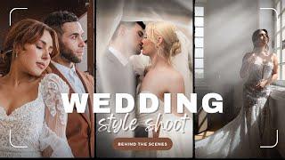 Wedding Style Shoot - Behind the scenes in NC