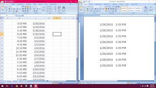 Shortcut key to Insert Date & Time in Word & Excel (03,07,10,13 & 16)