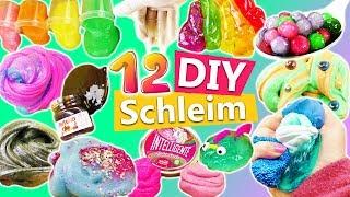 12 Schleim DIYs | Schleim Videos für Kinder | Slime selber machen | Einhorn Kacke | Orbeez Schleim