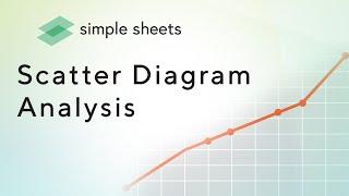 Scatter Diagram Analysis Template Step-by-Step Video Tutorial by Simple Sheets