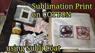 Sublimation print on cotton shirt using subli coat, Complete Process, Wash Test. Tshirt Printing