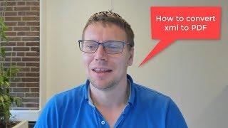 How to convert XML to PDF