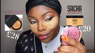 HUDA BEAUTY EASY BAKE LOOSE POWDER VS SACHA BUTTERCUP POWDER