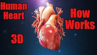 Human Heart working Process | 3D Animated | Heart inside