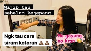 Cara menggunakan toilet Jepang