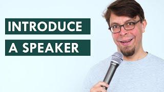 Introduce a guest speaker with this sample script (in 3 steps)
