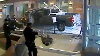 Pickup Truck Crashes Into Police Station: Cops