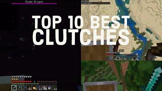 My Favorite Top 10 Minecraft Manhunt Clutches!