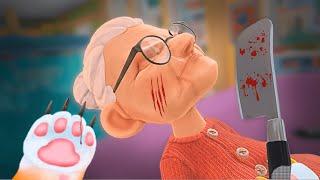 ATAQUÉ a la Abuelita mientras DORMÍA - I Am a Cat VR