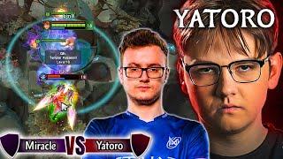 YATORO tests his new Marci against Miracle's BEST carry hero 