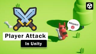 Player Attack Unity3d | Unity Health and Damage  | Unity  |  Unity tutorial for beginners