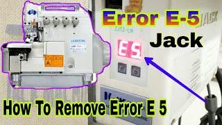 How To Remove Error 05, JACK JK- E798D-25A Servo Motor.
