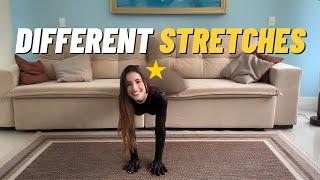 BEST YOGA AND STRETCHING ROUTINE (4K) TRANSPARENT DRESS NO BRA NO WORRIES