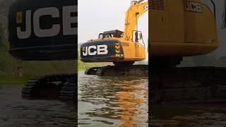 jcb stuck in water #jcb