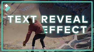EASY Text Reveal Effect | Wondershare Filmora X Tutorial