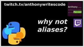 (stream faq) why I don't use aliases