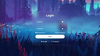 Login Form with HTML CSS
