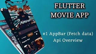 flutter movie app using tmdb api part 1 sliverappbar fetching json data online | tmdb api overview