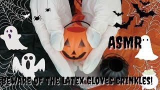 ASMR Plastic Crinkles wearing Latex Gloves/ No Talking #asmr #latexgloves #tingles #crinkles #latex