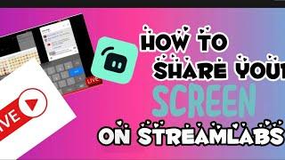 “How to share your screen on streamlabs on live!! [Easy]