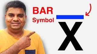 How To type Bar Symbol in Word (MS WORD)