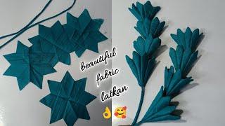 Fabric latkan for blouse || Heavy fabric latkan design cutting and stitching