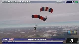 Ka Wrap Shoot, Canopy Formation 2-way Sequential Pro-Am, 2024 USPA National Championships