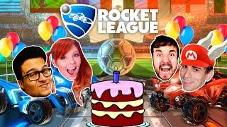 ANIVERSÁRIO DO CONTROLE 2 - Rocket League - Damiani e Satty vs Leon e Edu